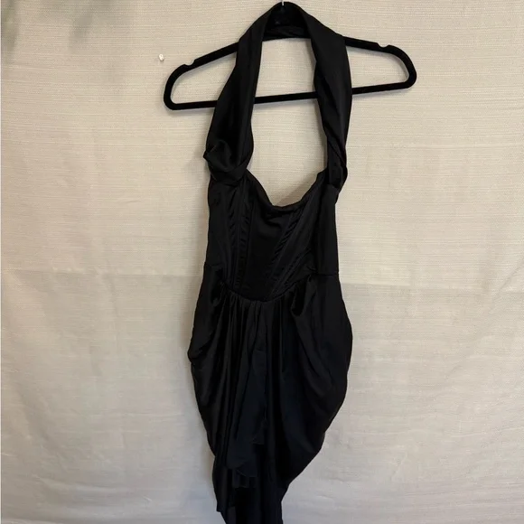 House of CB Black Halter Dress - Picture 1 of 4